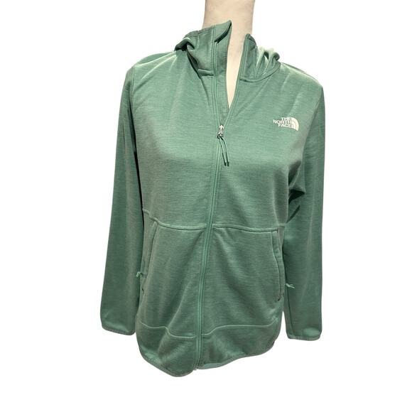 The North Face Green Zipper Jacket Women's Medium - Picture 1 of 3